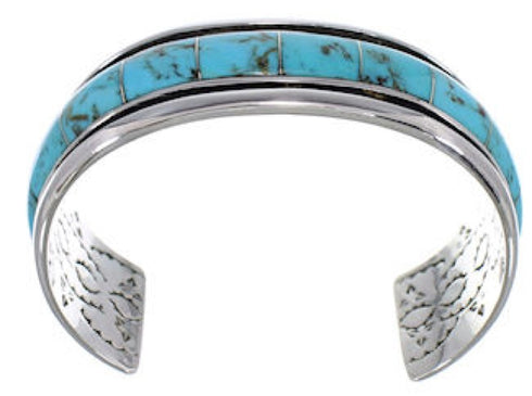 Sterling Silver Southwest Turquoise Cuff Bracelet EX41617